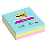 Blocco Super Sticky - 675-3SS-COS - a righe - 101 x 101 mm - colori Cosmic - 70 fogli - conf. 3 pezzi - Post-it - 7100234643 - 76308871697 - DMwebShop
