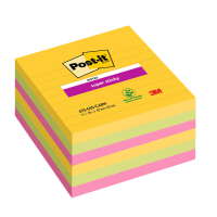 Blocco Super Sticky - 675-6SS-CARN - a righe - 101 x 101 mm - colori Carnival - 90 fogli - conf. 6 pezzi - Post-it - 7100234516 - 51141998855 - DMwebShop
