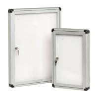 Bacheca per interni con anta battente fondo bianco magnetico 4 fogli A4 verticale Starline - 11870