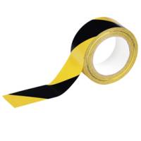 Nastro adesivo duraline basic 50,016 removibile 5 cm x 33 mt giallo nero - 13313