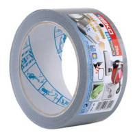 Nastro adesivo telato usa premium 5 cm x 25 mt argento - 13250