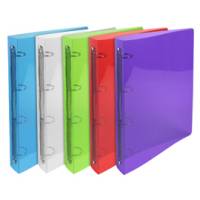 Raccoglitore rigato Crystal Colours PPL 4 anelli tondi 30 mm dorso 4 cm - 13863