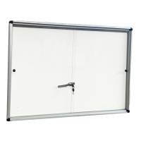 Bacheca per interni - con ante scorrevoli - fondo bianco magnetico - 6 fogli A4 - orizzontale - Starline - 2380/3 - 8025133129260 - DMwebShop