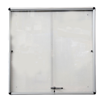 Bacheca per interni - con ante scorrevoli - fondo bianco magnetico - 12 fogli A4 - verticale - Starline - 2380/6 - 8025133129284 - DMwebShop