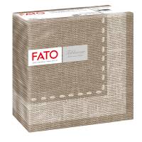 Tovagliolo linea AirLaid - carta - 40 x 40 cm - cachemire-caffe' - conf. 50 pezzi - Fato - 88403800 - 8000664840389 - DMwebShop