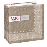 Tovagliolo linea AirLaid - carta - 40 x 40 cm - cachemire-caffe' - conf. 50 pezzi - Fato - 88403800 - 8000664840389 - DMwebShop