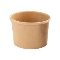 Bowl per zuppe monouso - 360 ml - cartoncino - avana - conf. 25 pezzi - Signor Bio - PBC100BIO25C - 8055715783498 - DMwebShop