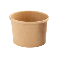 Bowl per zuppe monouso - 360 ml - cartoncino - avana - conf. 25 pezzi - Signor Bio - PBC100BIO25C - 8055715783498 - DMwebShop