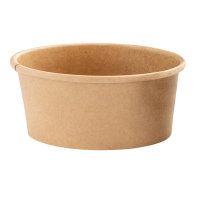 Bowl per zuppe monouso - 180 ml - cartoncino - avana - conf. 25 pezzi - Signor Bio - PBC103BIO25C - 8055715783818 - DMwebShop