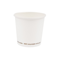 Bicchiere in carta - 75 ml - bianco - conf. 50 pezzi - Signor Bio - PGC006BIO50C - 8055715783320 - DMwebShop
