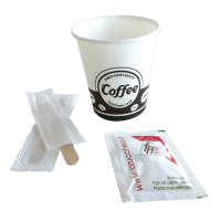 Serving kit - 50 bicchierini + 50 bustine zucchero + 50 palettine - Fpp - PPZUKITOCS50E - 8000265131022 - DMwebShop