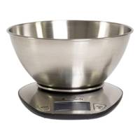 Bilancia da cucina Graal - con ciotola - peso massimo 5 kg - acciaio - Melchioni Family - 118210025 - 8006012367522 - DMwebShop