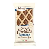 Cuor di crostata gianduia - 60 gr - conf. 44 pezzi - Dolciaria Falcone - 01-0410 - 100495PZ - DMwebShop