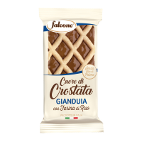 Cuor di crostata gianduia - 60 gr - conf. 44 pezzi - Dolciaria Falcone - 01-0410 - 100495PZ - DMwebShop