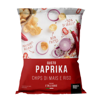 Chips di mais e riso alla paprika - 70 gr - conf. 10 pezzi - Snack Italy - A008 - 18033509630064 - DMwebShop