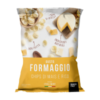 Chips di mais e riso al formaggio - 70 gr - conf. 10 pezzi - Snack Italy - A007 - 18033509630057 - DMwebShop
