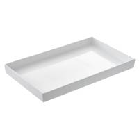 Vassoio Venezia - 53 x 16,2 x 6 cm - melamina - bianco - Leone - T8451 - 8024112017376 - DMwebShop