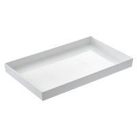 Vassoio Venezia - 53 x 16,2 x 6 cm - melamina - bianco - Leone - T8451 - 8024112017376 - DMwebShop