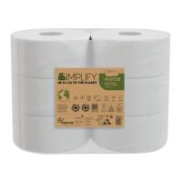 Carta igienica MiniJumbo Simplify - 2 veli - 15 gr - goffratura mini - 557 strappi - pacco 6 rotoli - Papernet - 419739 - 8024929297398 - DMwebShop