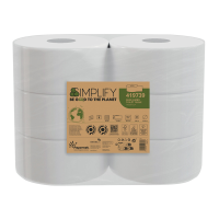 Carta igienica MiniJumbo Simplify - 2 veli - 15 gr - goffratura mini - 557 strappi - pacco 6 rotoli - Papernet - 419739 - 8024929297398 - DMwebShop