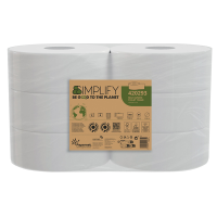Carta igienica MaxiJumbo Simplify - 2 veli - 15 gr - goffratura micro - 1305 strappi - pacco 6 rotoli - Papernet - 420293 - 8024929009359 - DMwebShop