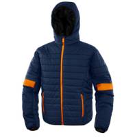 Piumino imbottito Bloom - taglia XL - PE - blu-arancio - Deltaplus - BLOOMBMXG - 3295249290344 - DMwebShop