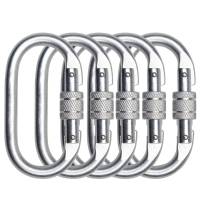 Moschettone a vite - acciaio - conf. 5 pezzi - Deltaplus - AM002X5V2 - 3295249284770 - DMwebShop