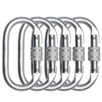 Moschettone a vite - acciaio - conf. 5 pezzi - Deltaplus - AM002X5V2 - 3295249284770 - DMwebShop