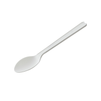 Cucchiaino monouso in CPLA - 12,5 cm - bianco - conf. 50 pezzi - Leone - Q2044.S - 8024112017062 - DMwebShop