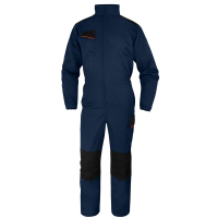 Tuta da lavoro M1CO2 - taglia L - twill-poliestere-cotone - blu-arancio - Deltaplus - M1CO2BMGT - 3295249289584 - DMwebShop