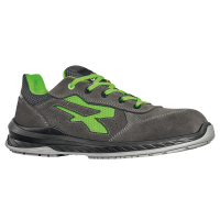 Calzatura di sicurezza Denver S1P - numero 39 - pelle scamosciata-mesh - nero-verde - U-power - RI21086-39 - 8033546548981 - DMwebShop
