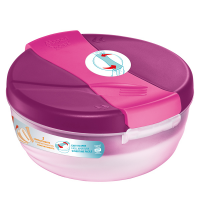 Lunch Bowl Origins - 3 scompartimenti - 19,5 x 18,5 x 9,2 cm - 1,4 lt - rosa - Maped Picnik - 872601 - 3154148726012 - DMwebShop