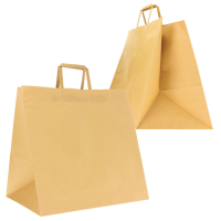 Shoppers Flat maxi plus - 40 x 35 x 35 cm - carta kraft - avana - conf. 100 pezzi - Mainetti Bags - 310004004A - 8029307087738 - DMwebShop