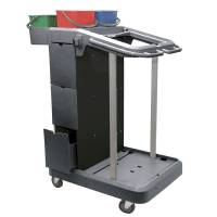 Carrello per pulizie UNI-J 11 - multifunzione - con mobiletto 3 cassetti - 24 lt - 75 x 60 x 118 cm - Taxon - MULTIUNIJ1111 - 8057960704945 - DMwebShop