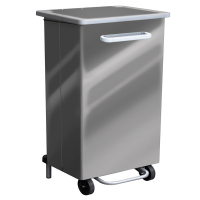 Contenitore a pedale Gastro - 90 lt - acciaio lucido - Stilcasa - 749A/90M - 8033630048342 - DMwebShop