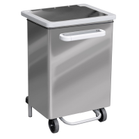 Contenitore a pedale Gastro - 70 lt - acciaio lucido - Stilcasa - 750A/70M - 8033630048366 - DMwebShop