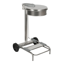 Carrello portasacco - 54,6x60xH94 cm - con ruote - 110 lt - acciaio inox - Stlcasa - Stilcasa - 406/A - 8033630014965 - DMwebShop