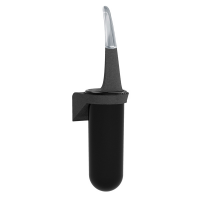 Portascopino da parete Skin - 38,6 x 11,3 x 9,3 cm - pietra-nero - Mar Plast - A92901PO - 8020090108136 - DMwebShop