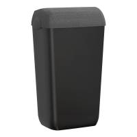 Cestino gettacarte Skin - con coperchio - 54,5 x 22,5 x 33,5 cm - 23 lt - pietra - Mar Plast - A74049NPO - 8020090108112 - DMwebShop