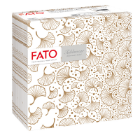 Tovagliolo linea AirLaid - carta - 40 x 40 cm - biloba-nocciola - conf. 50 pezzi - Fato - 88453600 - 8000664845360 - DMwebShop