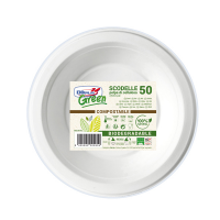 Scodella biodegradabile - 450 ml - Green - conf. 50 pezzi - Dopla - 07762 - 8005090009959 - DMwebShop