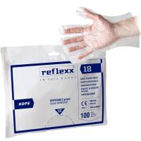Guanti HDPE - taglia unica - trasparente - conf. 100 pezzi - Reflexx - R18 - 8032891631607 - DMwebShop