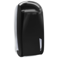 Dispenser per carta igienica interfogliata Skin Carbon - piegata a V e Z - 32,8 x 13,5 x 16,5 cm - 550-450 fogli - nero - Mar Plast - A90923BM - 8020090111662 - DMwebShop