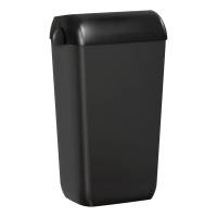 Cestino gettacarte Skin Carbon - con coperchio - 54,5 x 22,5 x 33,5 cm - 23 lt - nero - Mar Plast - A74023BM - 8020090111754 - DMwebShop
