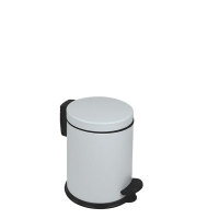 Pattumiera a pedale New Bin Basic - 3 lt - metallo verniciato - bianco - Medial International - 913031 - 8056324538998 - DMwebShop
