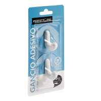 Gancio adesivo - mod.J - conf. 2 pezzi - Perfetto - 16951 - 8052474169518 - DMwebShop