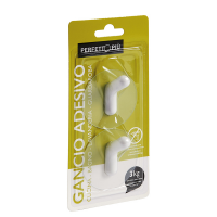 Gancio adesivo - mod.R - conf. 2 pezzi - Perfetto - 16952 - 8052474169525 - DMwebShop