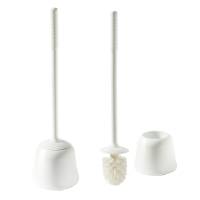 Portascopino Oronzo - con manico extralungo 54 cm - bianco - Perfetto - 12806 - 8052474128065 - DMwebShop