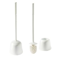 Portascopino Oronzo - con manico extralungo 54 cm - bianco - Perfetto - 12806 - 8052474128065 - DMwebShop