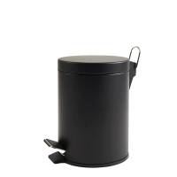 Pattumiera Premium - con pedale e vaschetta - 3 lt - nero satinato - Perfetto - 0445C - 8000957044531 - DMwebShop